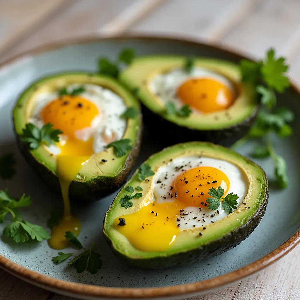 Baked Avocado Eggs