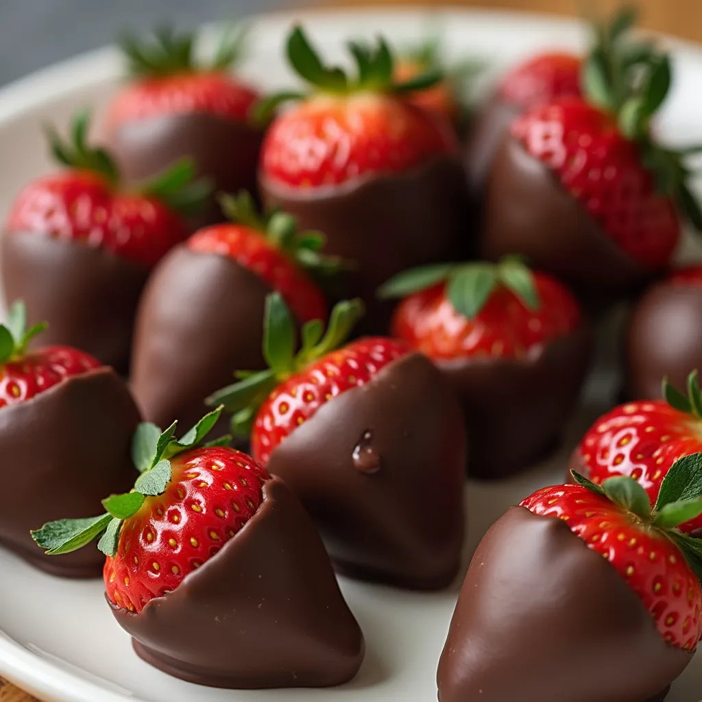 Dark Chocolate Dipped Strawberries