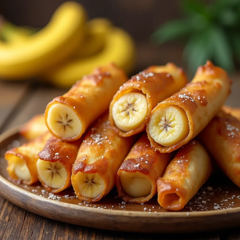 Filipino Turon (Banana Spring Rolls) with a Twist