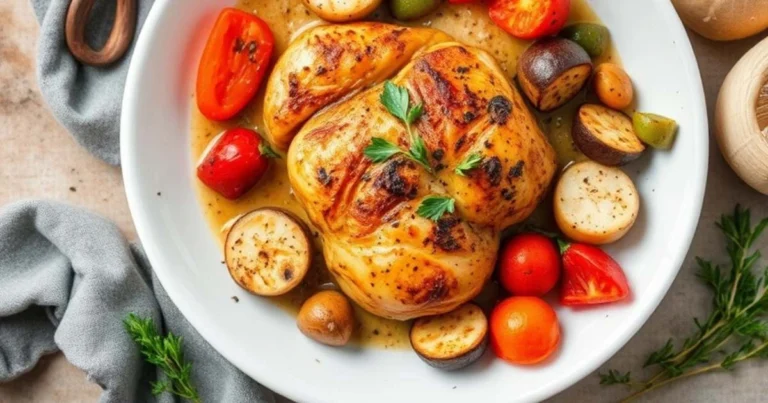 One-Pan Roasted Chicken And Veggies