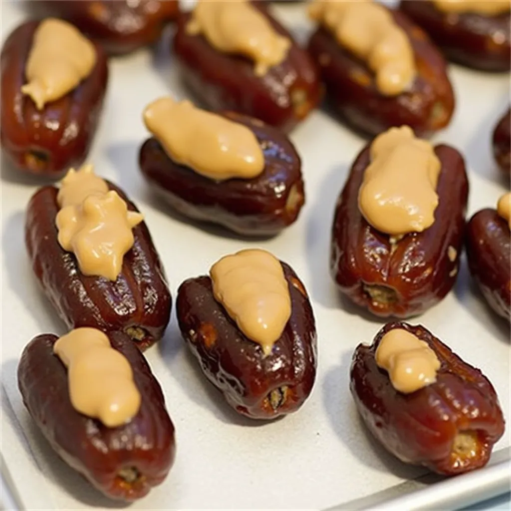 Peanut Butter Stuffed Dates