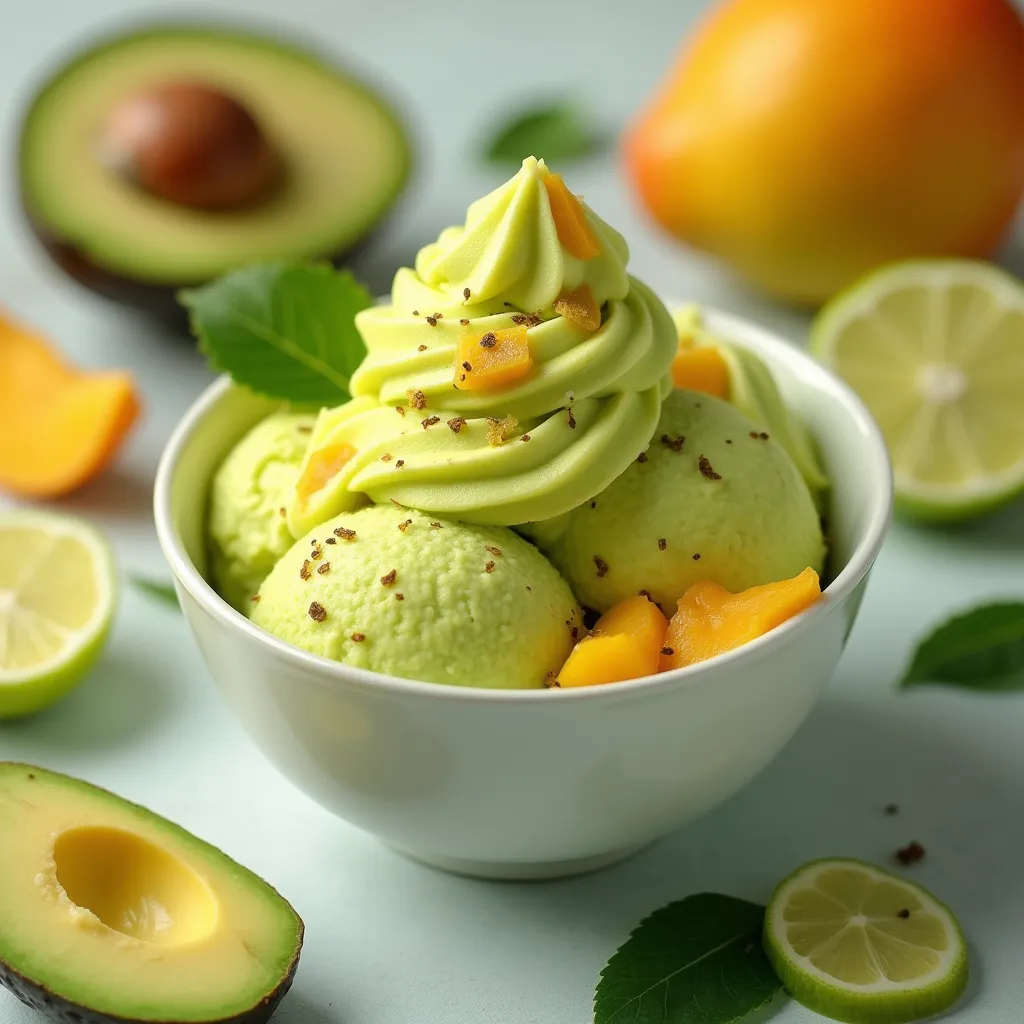 Recipe for Avocado Mango Sorbet