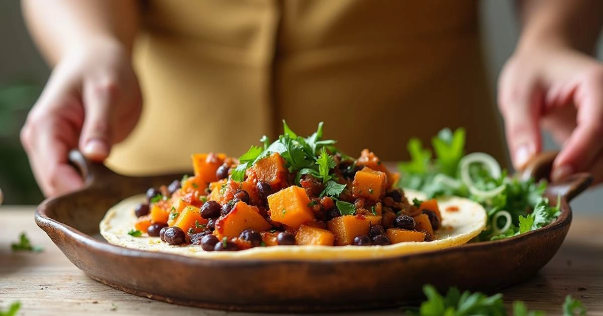 Sweet Potato And Black Bean Tacos