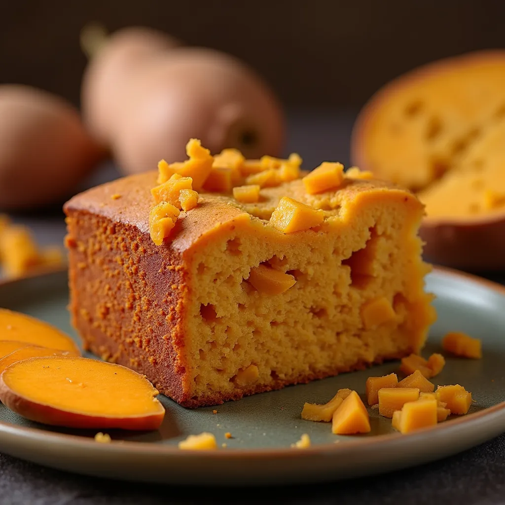 Sweet Potato Langka (Jackfruit) Cake