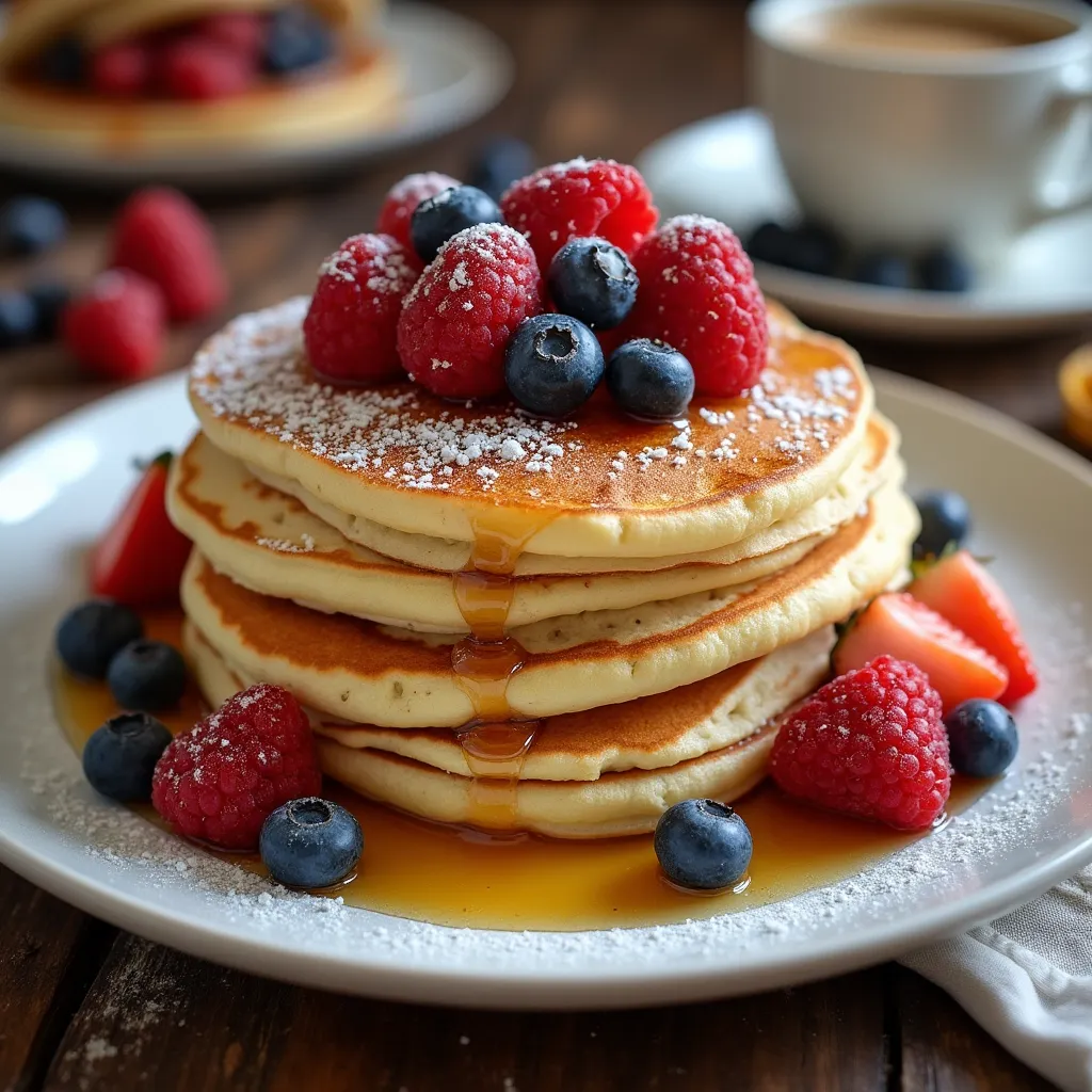 Whole-Grain Ricotta Pancakes