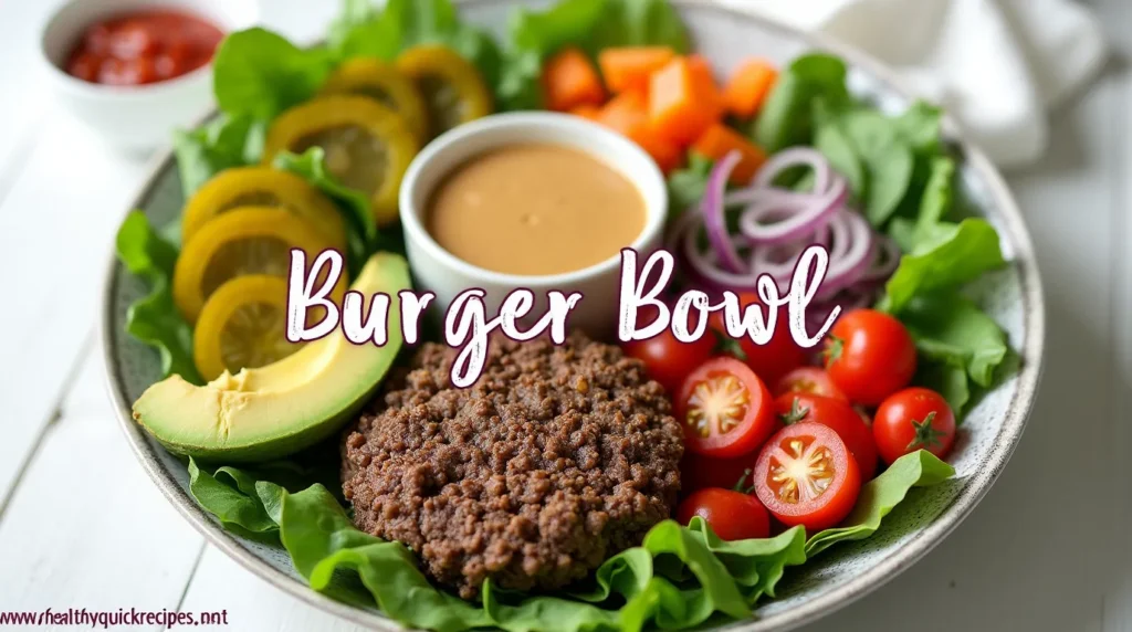 Burger Bowl Recipe