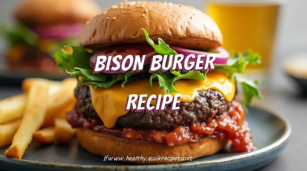 bison burger recipe