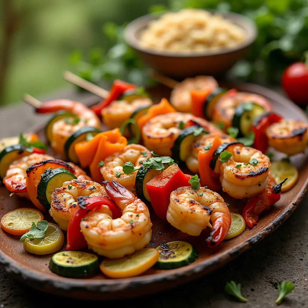 Grilled Shrimp and Scallop Skewers